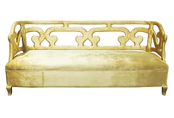 Barok Sofa Gold in Miami, Ft. Lauderdale, Palm Beach