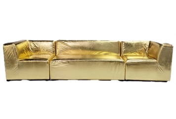 Bo Sofa Sectional - Gold in Miami, Ft. Lauderdale, Palm Beach