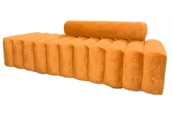 Bombolino Orange Sofa in Miami, Ft. Lauderdale, Palm Beach