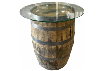 Bourbon Glass Top Highboy Table in Miami, Ft. Lauderdale, Palm Beach