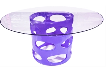 Bubbly Dining Table Purple in Miami, Ft. Lauderdale, Palm Beach