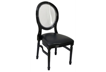 Castle Black Dining Chair - Clear in Miami, Ft. Lauderdale, Palm Beach