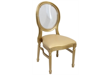 Castle Gold Dining Chair - Clear in Miami, Ft. Lauderdale, Palm Beach