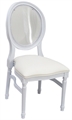 Castle White Dining Chair - Clear in Miami, Ft. Lauderdale, Palm Beach