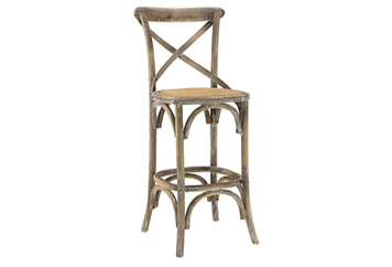 Cross Back Barstool Brown in Miami, Ft. Lauderdale, Palm Beach