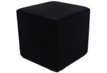 Cube Stool Black Leather 18"X18" in Miami, Ft. Lauderdale, Palm Beach