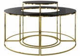 Dulceria Gold Black Top Buffet Table in Miami, Ft. Lauderdale, Palm Beach