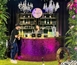 Frozen Pink Bar Curved - Gold Frame in Miami, Ft. Lauderdale, Palm Beach