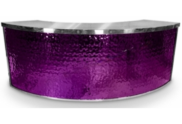 Frozen Purple Bar Curved - Silver Frame in Miami, Ft. Lauderdale, Palm Beach