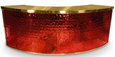 Frozen Red Bar Curved - Gold Frame in Miami, Ft. Lauderdale, Palm Beach