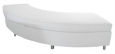 Koo Curved Bench White in Miami, Ft. Lauderdale, Palm Beach