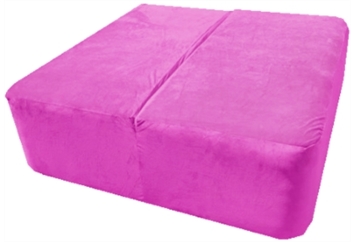 Koo Ottoman Square Pink in Miami, Ft. Lauderdale, Palm Beach