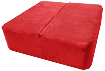 Koo Ottoman Square Red in Miami, Ft. Lauderdale, Palm Beach