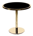 Kyoto Gold Cafe Table - Black Top in Miami, Ft. Lauderdale, Palm Beach