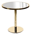 Kyoto Gold Cafe Table - Silver Top in Miami, Ft. Lauderdale, Palm Beach