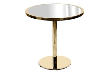 Kyoto Gold Cafe Table - Silver Top in Miami, Ft. Lauderdale, Palm Beach