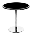 Kyoto Silver Cafe Table - Black Top in Miami, Ft. Lauderdale, Palm Beach