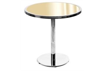 Kyoto Silver Cafe Table - Gold Top in Miami, Ft. Lauderdale, Palm Beach