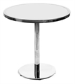 Kyoto Silver Cafe Table - White Top in Miami, Ft. Lauderdale, Palm Beach