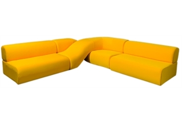 Licorice Sofa Yellow in Miami, Ft. Lauderdale, Palm Beach