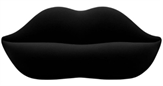 Lips Sofa Black in Miami, Ft. Lauderdale, Palm Beach