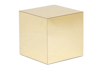 Mirror Cube End Table - Gold in Miami, Ft. Lauderdale, Palm Beach