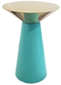 Nefertiti Aqua Blue Gold Frame Highboy Table in Miami, Ft. Lauderdale, Palm Beach