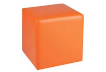 Orange Cube Ottoman in Miami, Ft. Lauderdale, Palm Beach