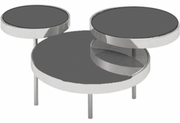 Orbit End Table Silver in Miami, Ft. Lauderdale, Palm Beach