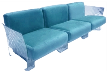 Patchouli Sofa - Blue in Miami, Ft. Lauderdale, Palm Beach