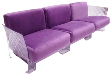 Patchouli Sofa - Purple in Miami, Ft. Lauderdale, Palm Beach