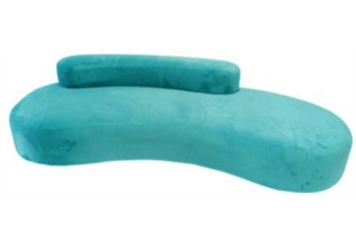 Peacock Aqua Blue Sofa in Miami, Ft. Lauderdale, Palm Beach