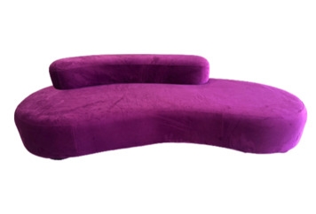 Peacock Purple Sofa in Miami, Ft. Lauderdale, Palm Beach