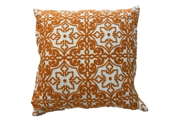 Pillow Orange White Mandala 1 in Miami, Ft. Lauderdale, Palm Beach