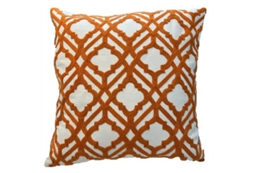 Pillow Orange White Mandala 2 in Miami, Ft. Lauderdale, Palm Beach