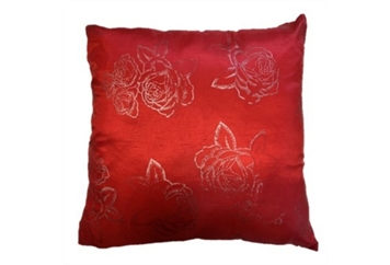 Pillow Red with Silver Flowers in Miami, Ft. Lauderdale, Palm Beach