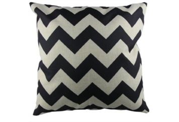 Pillow Zig Zag Black & White in Miami, Ft. Lauderdale, Palm Beach