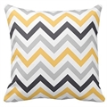 Pillow Zig Zag Grey and Yellow in Miami, Ft. Lauderdale, Palm Beach