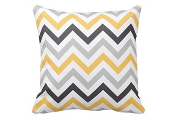 Pillow Zig Zag Grey and Yellow in Miami, Ft. Lauderdale, Palm Beach