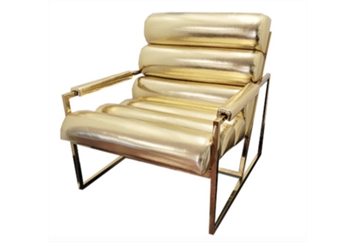 Rigoletto Armchair Gold - Gold Frame in Miami, Ft. Lauderdale, Palm Beach