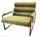 Rigoletto Armchair Green - Gold Frame in Miami, Ft. Lauderdale, Palm Beach