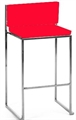 Saki Barstool Silver with Red Cushion in Miami, Ft. Lauderdale, Palm Beach