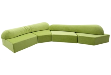 So Far Sofa Sectional - Lime Green in Miami, Ft. Lauderdale, Palm Beach