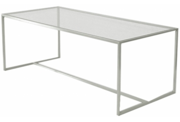 Soho Dining Table Silver Frame in Miami, Ft. Lauderdale, Palm Beach