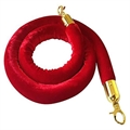 Stanchion Rope Red - Gold Clasps in Miami, Ft. Lauderdale, Palm Beach