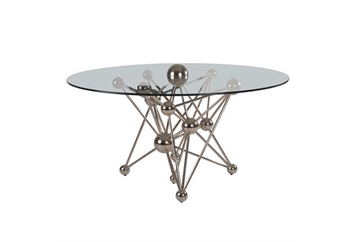 Supernova Dining Table Silver in Miami, Ft. Lauderdale, Palm Beach