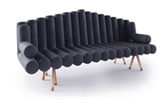 Toccata Black Sofa in Miami, Ft. Lauderdale, Palm Beach