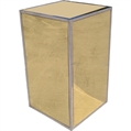 Uno Acrylic Mirror Pedestal - Gold in Miami, Ft. Lauderdale, Palm Beach