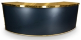 Uno Bar Black Curved - Gold Frame in Miami, Ft. Lauderdale, Palm Beach