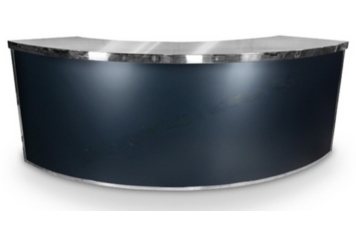 Uno Bar Black Curved - Silver Frame in Miami, Ft. Lauderdale, Palm Beach
